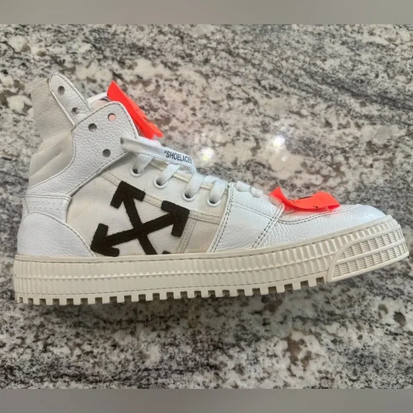 Off-White 3.0 Off Court Leather High-Top Sneakers - Made in Italy - Picture 4 of 13